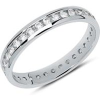 🦚 Eternity-Ring aus 8-karätigem Weißgold mit Zirkonia 🦚 Eternity-Ring aus 8-karätigem Weißgold mit Zirkonia
