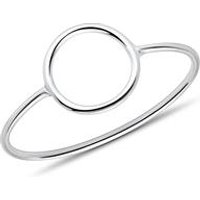 🦚 375er Weißgoldring Kreis für Damen 🦚 375er Weißgoldring Kreis für Damen