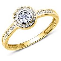 🦚 375er Goldring für Damen mit Zirkonia 🦚 375er Goldring für Damen mit Zirkonia