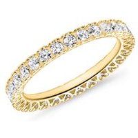 🦚 Damenring aus 8-karätigem Gold mit Zirkonia 🦚 Damenring aus 8-karätigem Gold mit Zirkonia