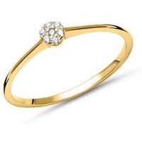 🦚 Ring für Damen aus 9-karätigem Gold mit Zirkonia 🦚 Ring für Damen aus 9-karätigem Gold mit Zirkonia
