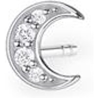 🦚 Einzelner Mond Ohrstecker aus 925er Silber 🦚 Einzelner Mond Ohrstecker aus 925er Silber