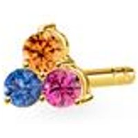 🦚 Einzelner Ohrstecker aus vergoldetem Sterlingsilber 🦚 Einzelner Ohrstecker aus vergoldetem Sterlingsilber