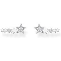 🦚 Ear Climber Sterne aus Sterlingsilber mit Zirkonia 🦚 Ear Climber Sterne aus Sterlingsilber mit Zirkonia