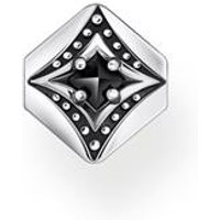 🦚 Einzel-Ohrstecker aus Sterlingsilber, Zirkonia, schwarz 🦚 Einzel-Ohrstecker aus Sterlingsilber, Zirkonia, schwarz