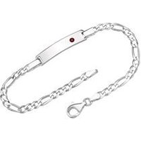 🦚 Silberarmband rot Zirkonia Gravur 🦚 Silberarmband rot Zirkonia Gravur