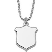 🦚 Edelstahl Herrenkette mit Heritage Shield Anhänger 🦚 Edelstahl Herrenkette mit Heritage Shield Anhänger