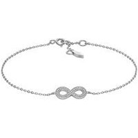 🦚 Infinity Armband für Damen aus Sterlingsilber, Zirkonia 🦚 Infinity Armband für Damen aus Sterlingsilber, Zirkonia