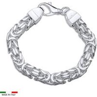🦚 Königsarmband für Herren aus Sterlingsilber, 9 mm 🦚 Königsarmband für Herren aus Sterlingsilber, 9 mm