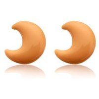 🦚 Kinderohrstecker Silber mit Mondmotiv orange 🦚 Kinderohrstecker Silber mit Mondmotiv orange