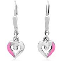 🦚 Ohrringe für Kinder pinkes Herz 🦚 Ohrringe für Kinder pinkes Herz