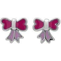 🦚 Kinderohrstecker Rosa Schleife 🦚 Kinderohrstecker Rosa Schleife