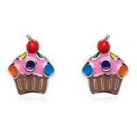 🦚 Ohrstecker für Kinder Muffin mit Kirsche 🦚 Ohrstecker für Kinder Muffin mit Kirsche