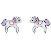🦚 Einhorn Ohrstecker für Mädchen aus 925er Silber 🦚 Einhorn Ohrstecker für Mädchen aus 925er Silber