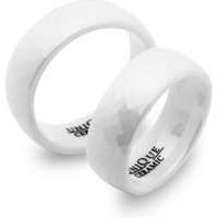 🦚 Weisse Eheringe Keramik Lasergravur 7,5mm 🦚 Weisse Eheringe Keramik Lasergravur 7,5mm