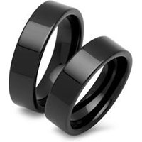 🦚 Keramik Ehering-Set mit schwarzer Oberfläche 🦚 Keramik Ehering-Set mit schwarzer Oberfläche