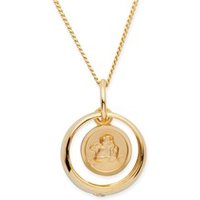 🦚 333er Gold Taufkette Zirkonia Engel 🦚 333er Gold Taufkette Zirkonia Engel