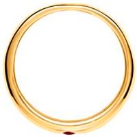 🦚 333er Gelbgold Taufring poliert mit Rubin 🦚 333er Gelbgold Taufring poliert mit Rubin