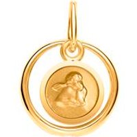 🦚 Taufring 333er Gold Zirkonia Engelsanhänger 🦚 Taufring 333er Gold Zirkonia Engelsanhänger