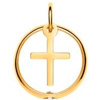 🦚 Gold Taufring: 333er Zirkonia Kreuzanhänger 🦚 Gold Taufring: 333er Zirkonia Kreuzanhänger