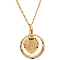 🦚 Taufkette 333er Gold Saphir Engel 🦚 Taufkette 333er Gold Saphir Engel