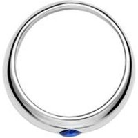 🦚 Taufring 925 Silber poliert mit Saphir 🦚 Taufring 925 Silber poliert mit Saphir