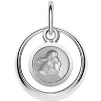 🦚 925 Silber Taufring poliert Engelsanhänger 🦚 925 Silber Taufring poliert Engelsanhänger