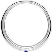 🦚 Taufring 925 Silber poliert mit Saphir 🦚 Taufring 925 Silber poliert mit Saphir