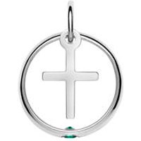 🦚 Taufring 925 Silber Smaragd KreuzanhĂ€nger 🦚 Taufring 925 Silber Smaragd KreuzanhĂ€nger