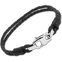 🦚 Schwarzes Leder Armband 6,5 mm 🦚 Schwarzes Leder Armband 6,5 mm