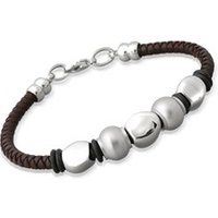 🦚 Braunes Lederarmband Edelstahlverschluss 🦚 Braunes Lederarmband Edelstahlverschluss