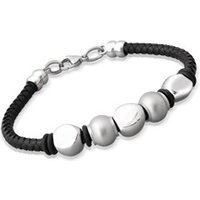 🦚 Lederarmband Edelstahlverschluss schwarz 🦚 Lederarmband Edelstahlverschluss schwarz