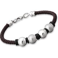 🦚 Braunes Lederarmband Edelstahlverschluss 🦚 Braunes Lederarmband Edelstahlverschluss