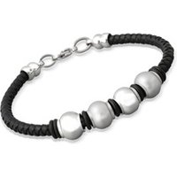 🦚 Lederarmband Edelstahlverschluss schwarz 🦚 Lederarmband Edelstahlverschluss schwarz