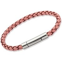 🦚 Armband echtes Leder 4mm 17cm 19cm Pink 🦚 Armband echtes Leder 4mm 17cm 19cm Pink