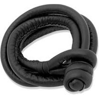 🦚 Echtlederarmband in Schwarz mit Steckverschluss 🦚 Echtlederarmband in Schwarz mit Steckverschluss