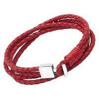 🦚 Rotes Lederarmband Edelstahlverschluss Gravur 🦚 Rotes Lederarmband Edelstahlverschluss Gravur
