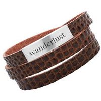 🦚 Lederarmband gravierbar braun-natur 🦚 Lederarmband gravierbar braun-natur