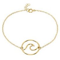 🦚 Damenarmband im Wellendesign aus 925er Silber vergoldet 🦚 Damenarmband im Wellendesign aus 925er Silber vergoldet