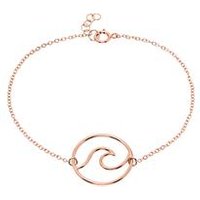 🦚 Armband Welle für Damen 925er Silber rosévergoldet 🦚 Armband Welle für Damen 925er Silber rosévergoldet