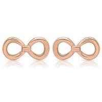 🦚 Silber Ohrstecker rosévergoldet Infinity 🦚 Silber Ohrstecker rosévergoldet Infinity