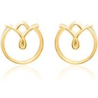 🦚 Florale Ohrstecker für Damen aus 925er Silber, gold 🦚 Florale Ohrstecker für Damen aus 925er Silber, gold