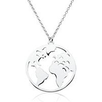 🦚 Kette mit Weltanhänger aus 925er Silber 🦚 Kette mit Weltanhänger aus 925er Silber