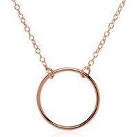 🦚 Kette Kreis aus rosévergoldetem 925er Silber 🦚 Kette Kreis aus rosévergoldetem 925er Silber