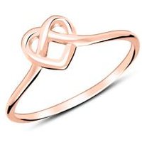 🦚 Ring Herz aus rosévergoldetem Sterlingsilber 🦚 Ring Herz aus rosévergoldetem Sterlingsilber