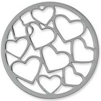 🦚 Münze Edelstahl Herzen silber 🦚 Münze Edelstahl Herzen silber