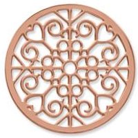 🦚 Münze Edelstahl Herzen Ornamente roségold 🦚 Münze Edelstahl Herzen Ornamente roségold