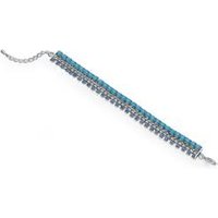 🦚 Damenarmband Modeschmuck mit türkisen Steinen 🦚 Damenarmband Modeschmuck mit türkisen Steinen