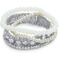 🦚 Vierteiliges Armband-Set Modeschmuck Damen 🦚 Vierteiliges Armband-Set Modeschmuck Damen