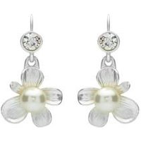 🦚 Ohrhänger in Blütenform Perlen Modeschmuck 🦚 Ohrhänger in Blütenform Perlen Modeschmuck